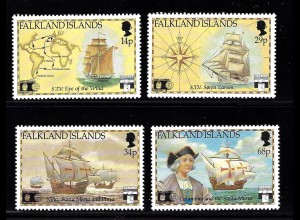 Falklandinseln: 1991, Christoph Kolumbus (Motiv Segelschiffe)
