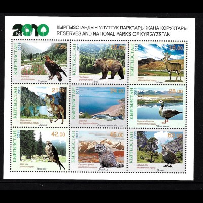 Kirgisien: 2011, Kleinbogen Nationalparks (Tiere)