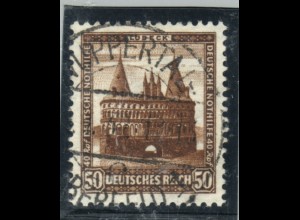 1931, Nothilfe Bauwerke 50 Pfg. (Lübeck, gepr. Schlegel BPP)