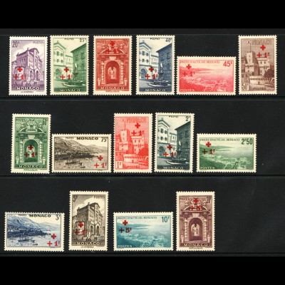 Monaco: 1940, Rotes Kreuz (postfrisch, M€ 250,-)