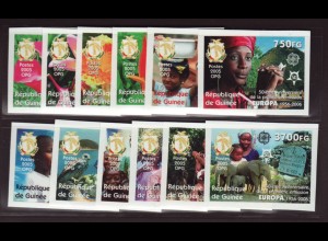 Guinea: 2005, 50 Jahre Europamarken (Landesmotive ungezähnt)