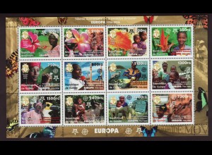 Guinea: 2005, Kleinbogen 50 Jahre Europamarken (Landesmotive)