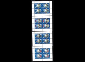 Samoa: 2005, Kleinbogensatz 50 Jahre Europamarken (4 KB, Motiv Europamarken auf Briefmarken, M€ 60,-)