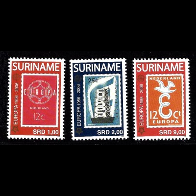 Surinam: 2006, 50 Jahre Europamarken (Motiv Europamarken auf Briefmarken)