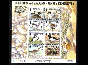 Jersey: 1997, Ausstellungsblockausgabe See- und Watvögel