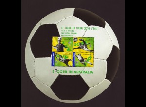 Australien: 2006, Blockausgabe Fußball-WM Deutschland (in Fußball-Form)