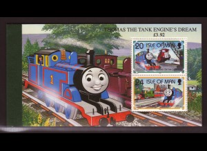 Insel Man: 1995, Prestige-Markenheftchen Thomas und die kleine Lokomotive (enthält Kat.-Nr. 644/49)