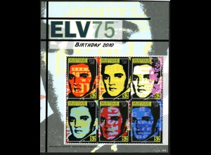 St. Vincent / Grenadinen (Mustique): 2011, Kleinbogen 75. Geburtstag von Elvis Presley (Einzelstück)