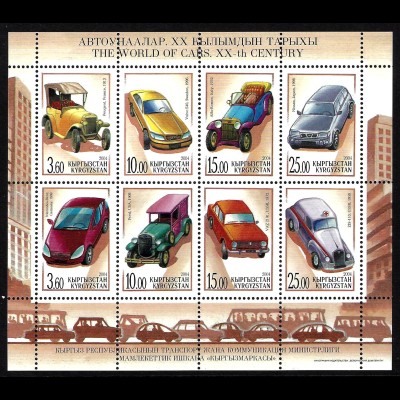 Kirgisien: 2004, Kleinbogen Geschichte des Automobilbaus