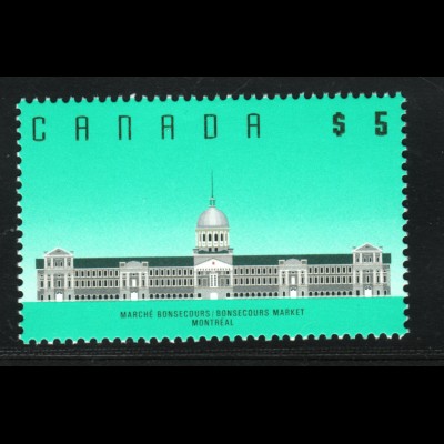 Kanada: 1992, Freimarke Architektur 5 $ (Nachauflage)