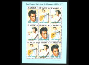 St.Vincent: 1992, Kleinbogen 15. Todestag von Elvis Presley