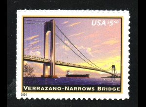 USA: 2014, Schnellpostmarke 5,60 $ Verrazona-Narrowa Brücke