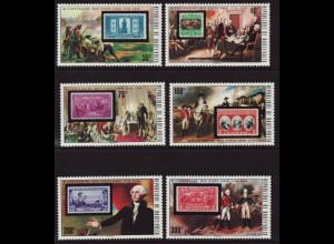 Obervolta: 1975, 200 Jahre USA (Motiv Briefmarke auf Briefmarke)