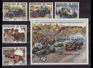 Niger: 1981, Autorennen "Großer Preis von Frankreich" (alte Rennwagen) 