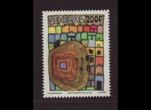 Senegal: 1979, Gemälde von F. Hundertwasser 200 Fr. (nur Höchstwert, M€ 50,-)