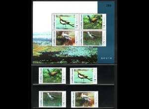 Thailand: 1997, Wasservögel (Satz und Blockausgabe) 