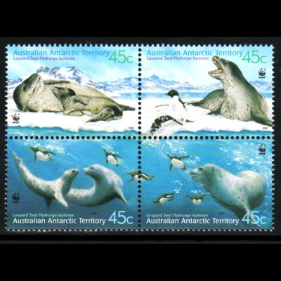 Australische Antarktisgebiete: 2001, Seeleopard (WWF-Ausgabe)
