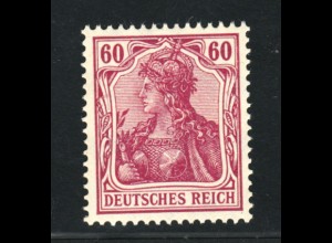 1911, Friedensdruck 60 Pfg. (postfrischer Hauptwert, Fotoattest BPP, M€ 800,-)