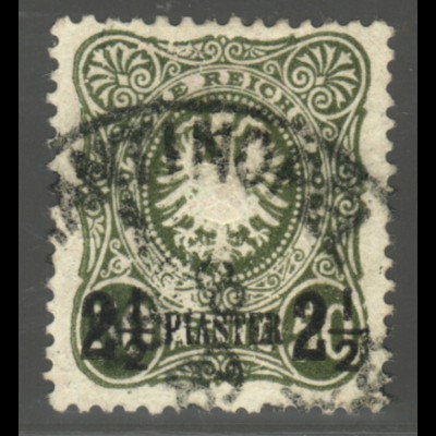 Deutsche Post in der Türkei: 1884, 2½ Piaster (gepr. Steuer BPP, M€ 100,-)