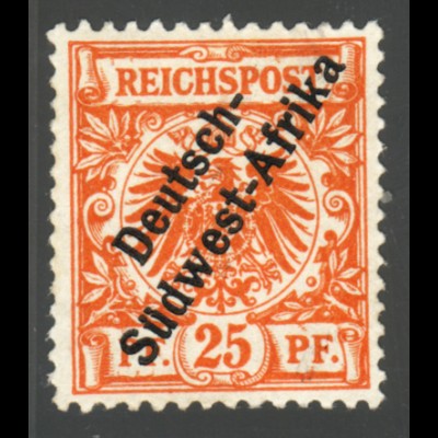 DSW: 1897, Krone/Adler 25 Pfg. (nicht mehr verausgabter Wert, Neugummi)