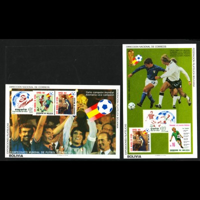 Bolivien: 1982, Blockpaar Fußball-WM Spanien, Spielszenen