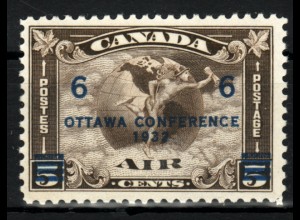 Kanada: 1932, Wirtschaftskonferenz, Überdruckausgabe