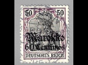 Deutsche Post in Marokko: 1911/19, Germania 60 Cts.