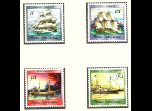 Papua-Neuguinea: 1988, Freimarken Alte Segelschiffe