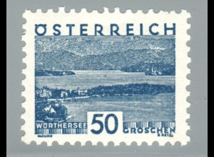 Österreich: 1932, Freimarken Landschaftszeichnung im Kleinformat 50 g.