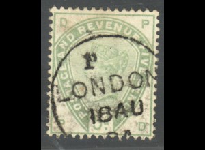 Großbritannien: 1884, Königin Victoria 5 P. (M€ 160,-)