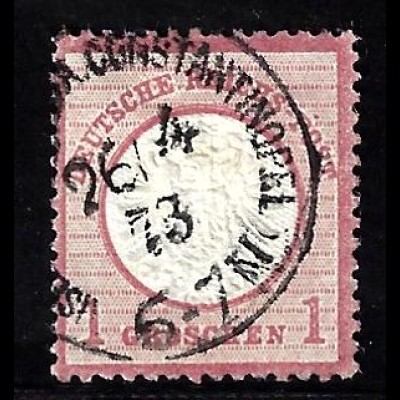 Deutsche Post in der Türkei: 1872, Vorläufer Großes Brustschild 1 Gr. 