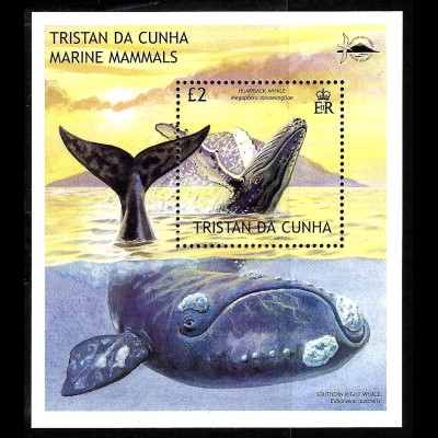 Tristan da Cunha: 2002, Blockausgabe Buckelwal