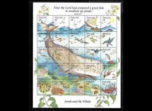 Palau-Inseln: 1993, Kleinbogen Jona und der Wal (meistens Fische)