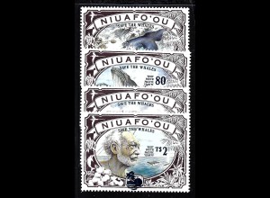Tonga – Niuafou-Inseln: 1995, Überdruckausgabe Wale