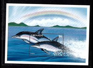 Grenada: 1996, Blockausgabe Delfine (Einzelstück)