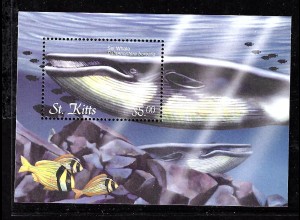 St. Kitts: 2001, Blockausgabe Blauwal