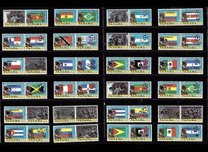 Panama: 1980, Fußball-WM Spanien, 90 Werte sowie Block, Ausg. komplett, M€ 170,-