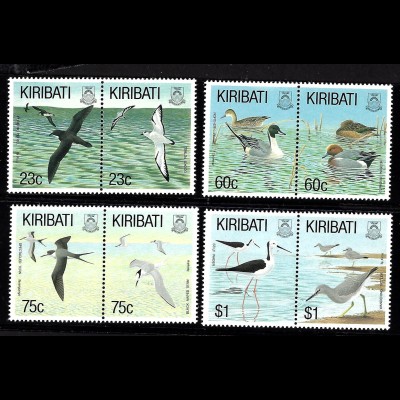 Kiribati: 1993, Vögel (Zdr.-Paare)