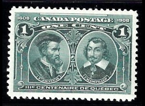 Kanada: 1908, Stadt Quebec 1 C. (Einzelstück)